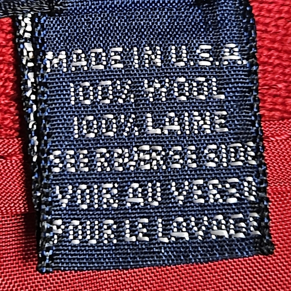 Vintage Ralph Lauren Red Wool Pencil Skirt Made in USA Size 6 - Picture 6 of 6